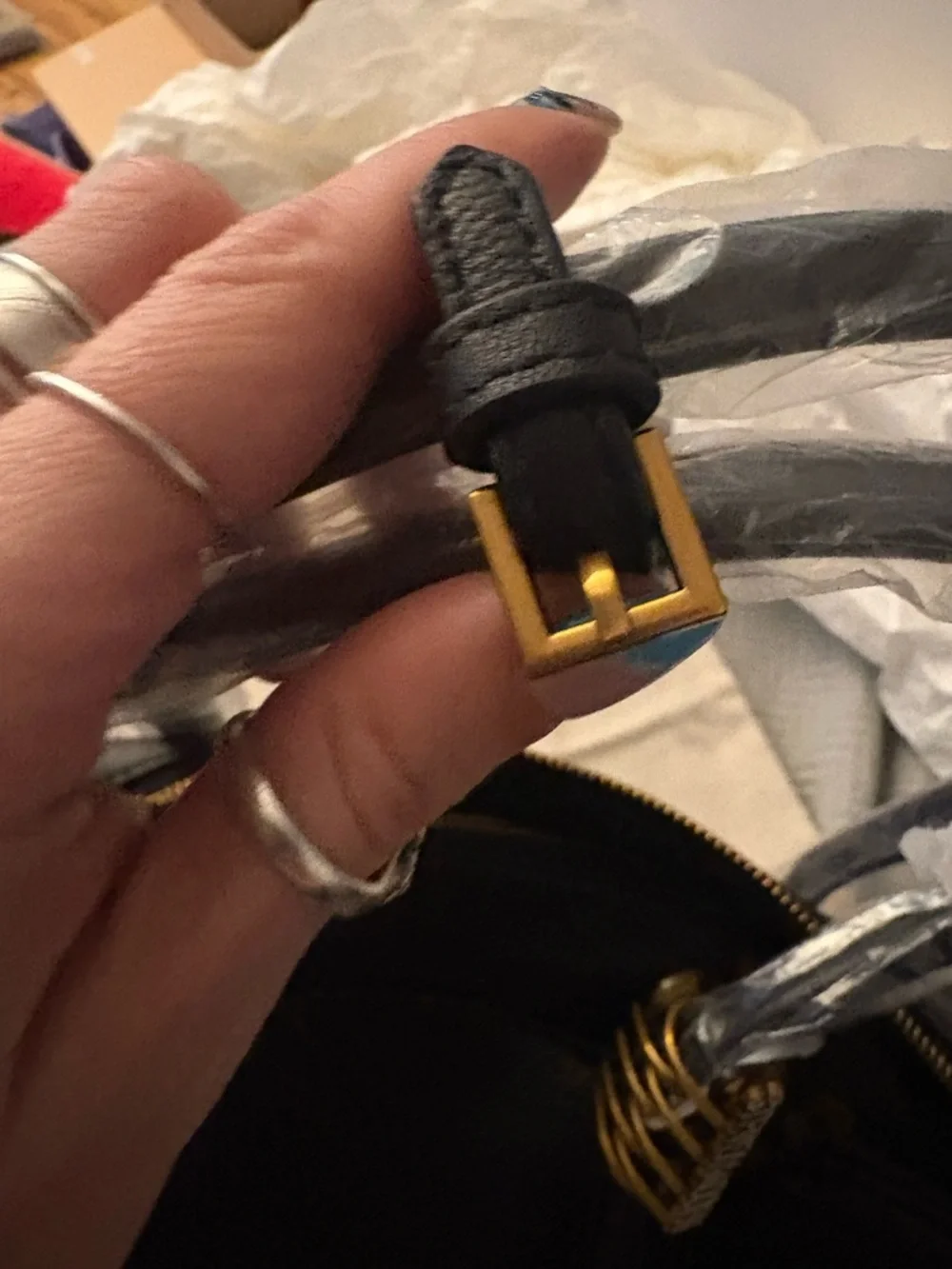 Steve Madden BNIB Black Leather Bag - Picture 11 of 12